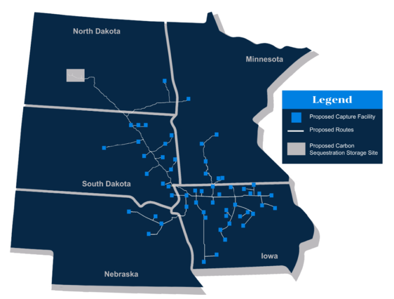 Summit pipeling footprint