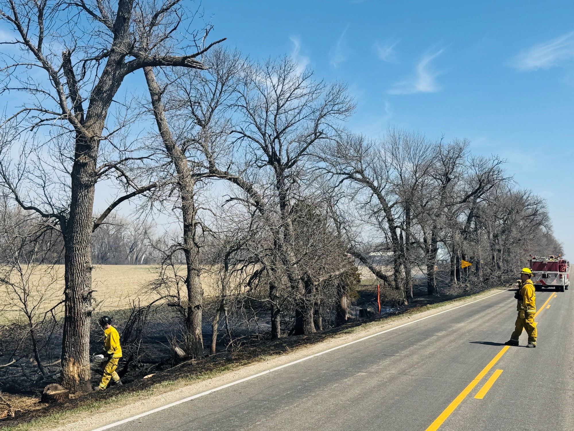 Grass fire