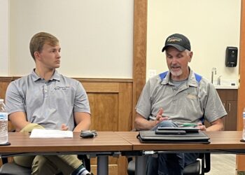 Dusty Rodiek adresses the Parks Recreation and Forestry board scaled e1753820741463