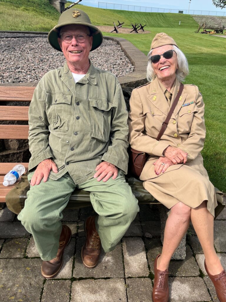 WW II reenactors Don and Jackie Wicklund 003