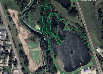 Lions Park singletrack map