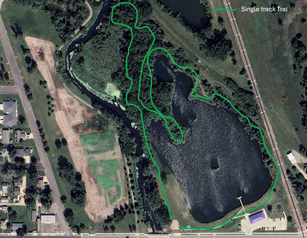 Lions Park singletrack map