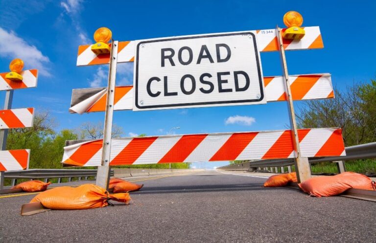 Road closed
