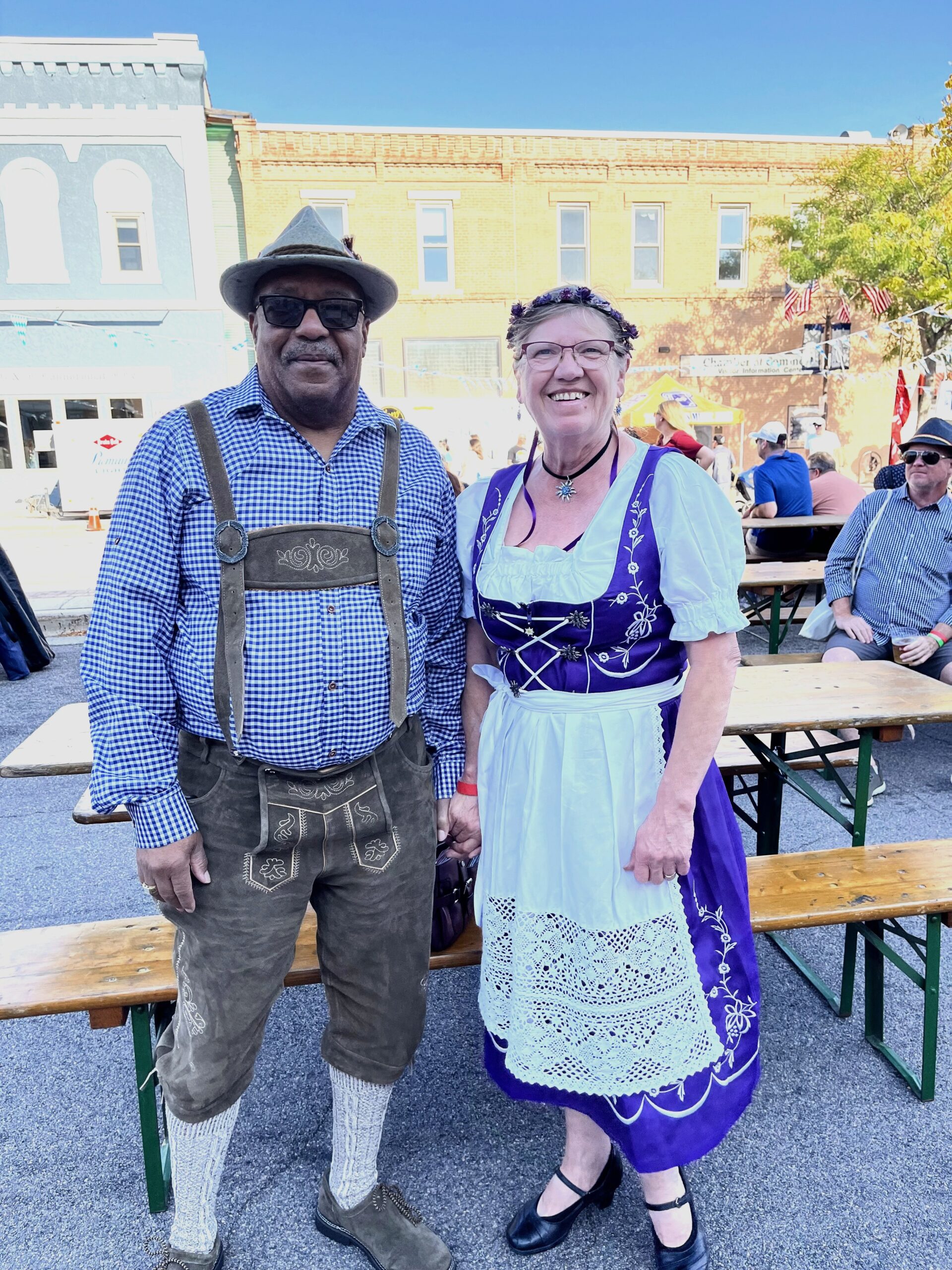 Darnell and Renate King at New Ulm Oktoberfest