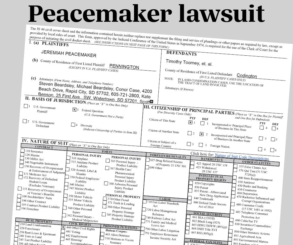 Peacemaker lawsuit