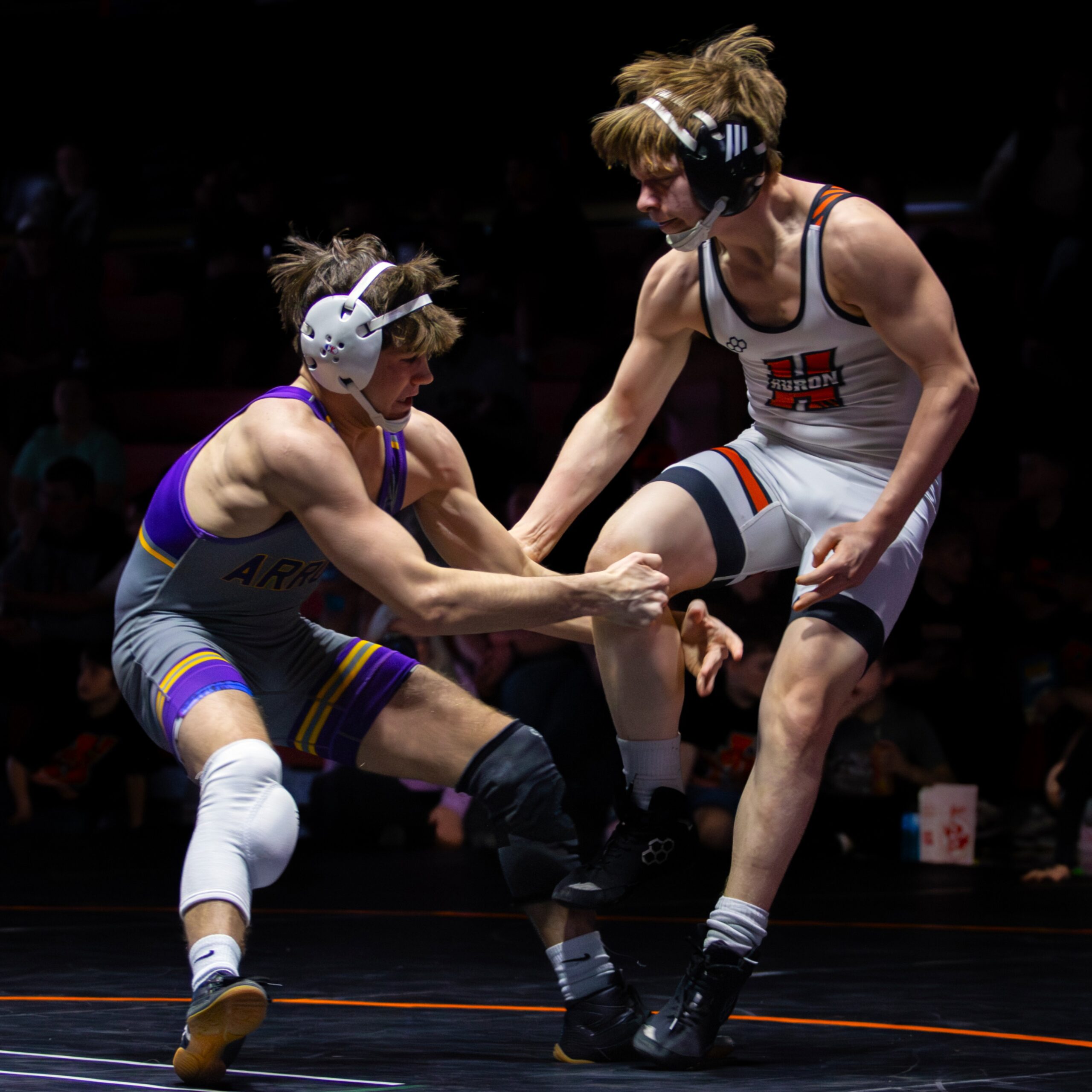 Shea Richter of Watertown during his match against Huron