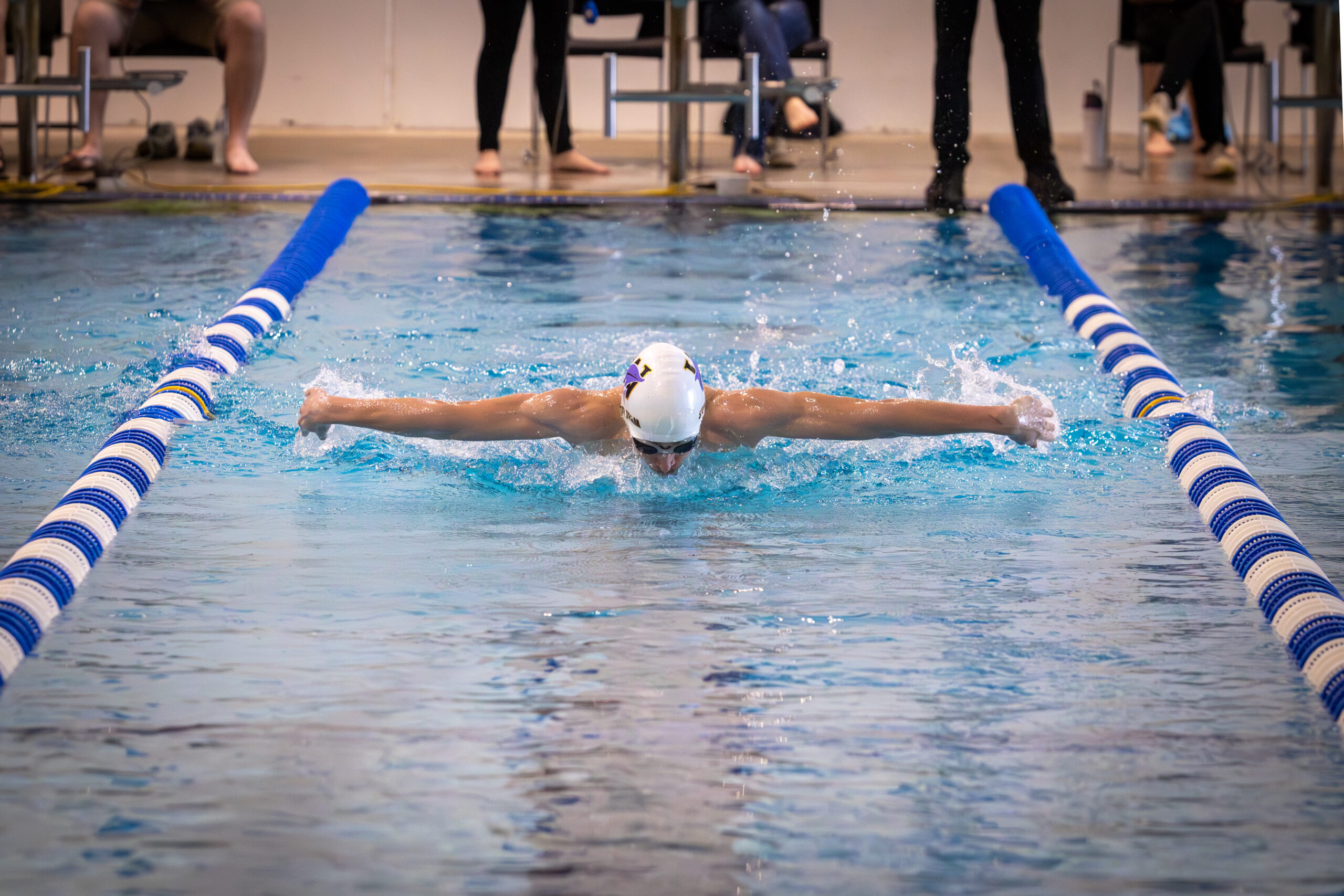 Jayden Nerdig during the 200 yard butterfly