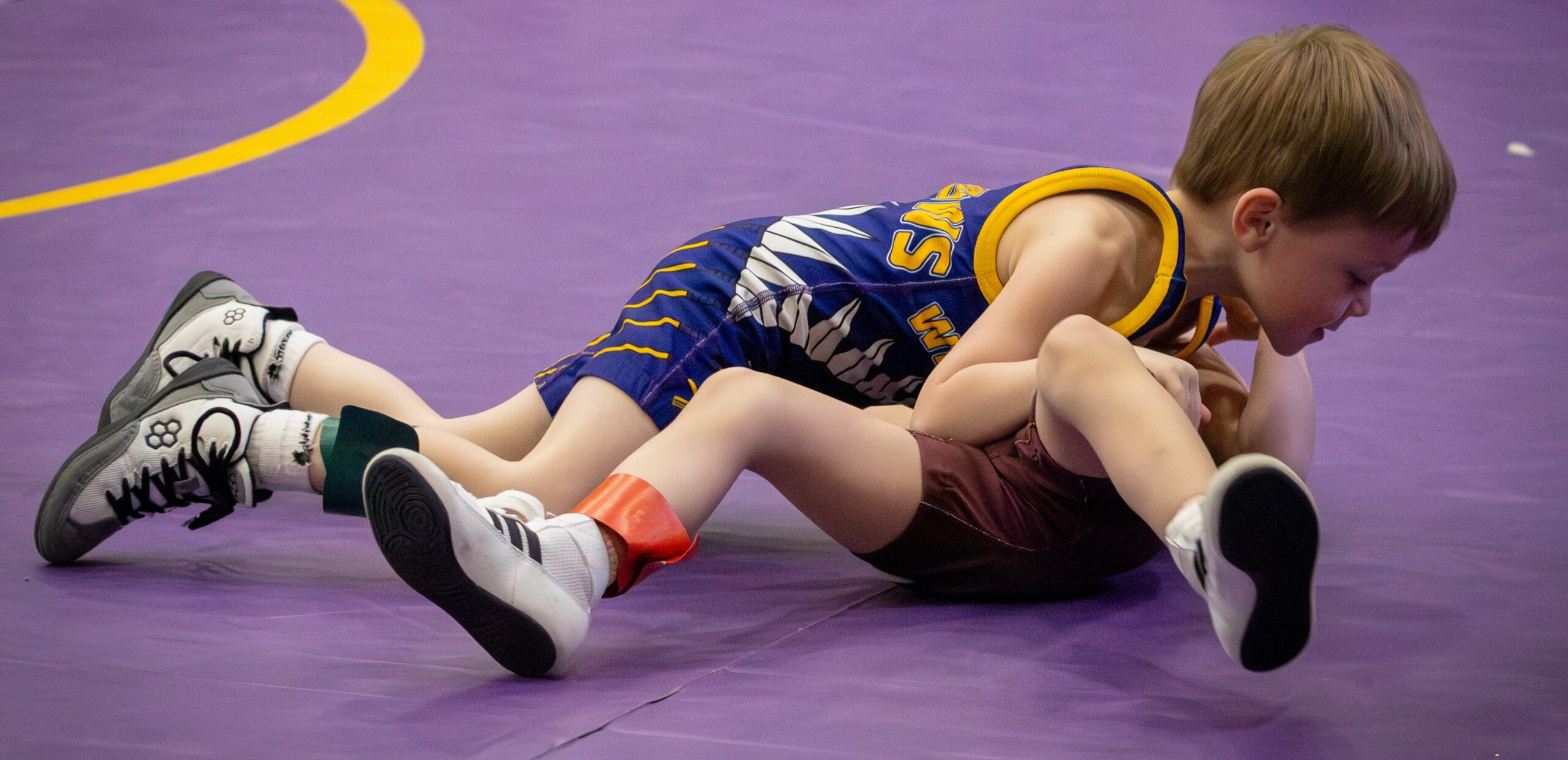 Watertowns Asher Stroup Williams pins his opponent from Webster Area