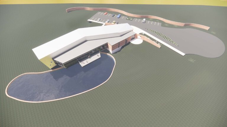 3d Rendering Aerial rendering west wall Feb 2021