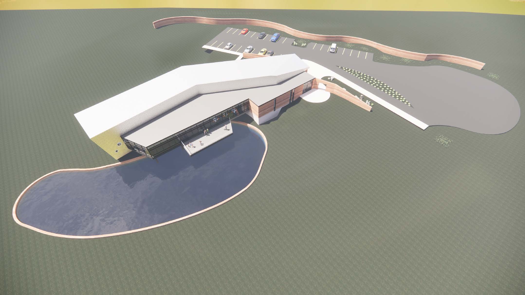 3d Rendering Aerial rendering west wall Feb 2021