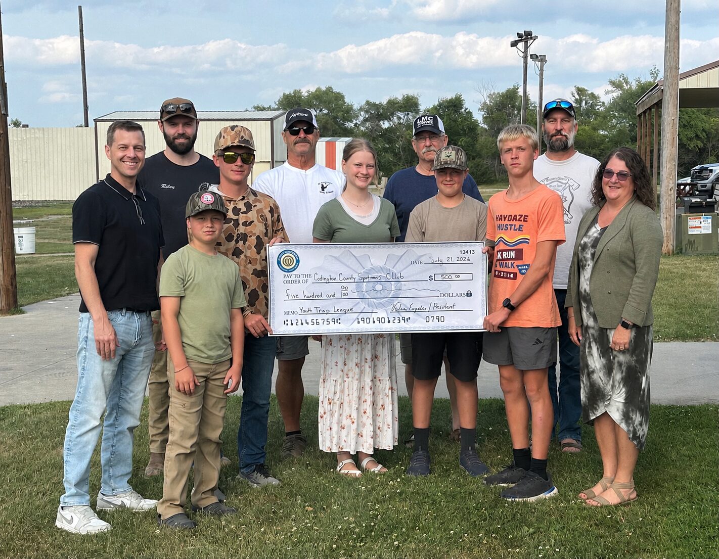 Optimist donation to Skeet club