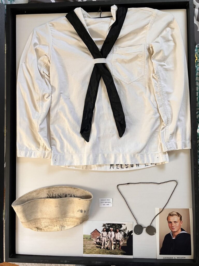 Leonard Nelsons undress white Navy uniform