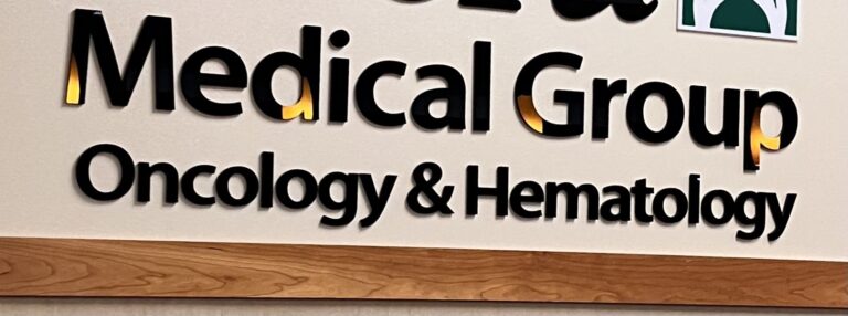 oncology clinic sign